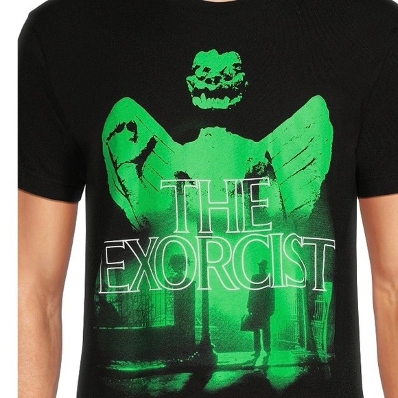 🚦The Exorcist Movie Black Cotton Graphic T-shirt Size S 34/36 - Picture 2 of 9